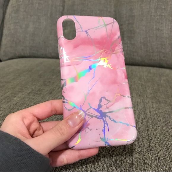 Iphone Case - Pink Marble Lighting - Picture 2 of 6